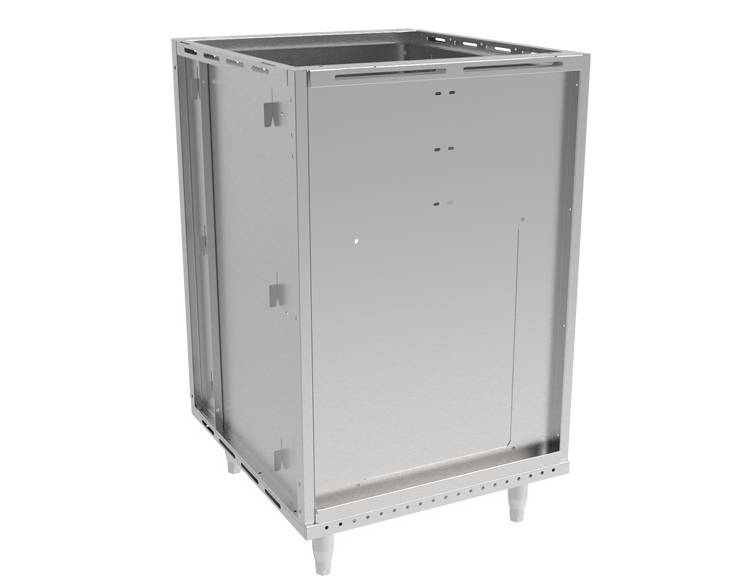 Metal Laboratory Cabinet Back Details